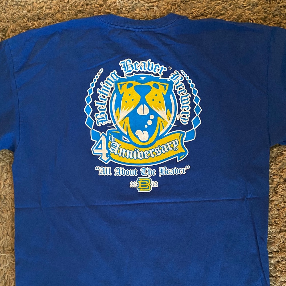 Belching Beaver 4th Anniversary T Shirt